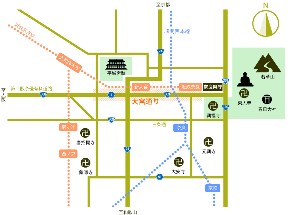 大宮通りの地図